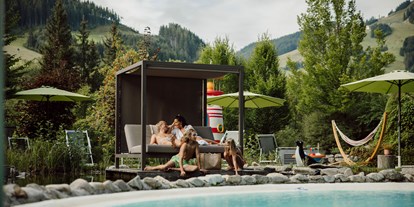 Naturhotel - Bio-Hotel Merkmale: Naturbadeteich - Tiroler Unterland - Gemütlichkeit zu zweit in der Relaxinsel - Gartenhotel Theresia****S