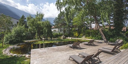 Naturhotel - Sauna - Trentino-Südtirol - Nachhaltig urlauben im veganen Biohotel mit Bio-Schwimmteich - Vegan Hotel LA VIMEA