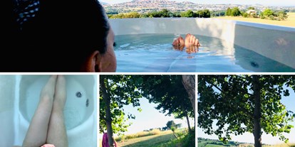Naturhotel - Bezahlsysteme: Kreditkarte - Italien - Hot Tube in the garden with a stunning view - RITORNO ALLA NATURA