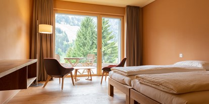Naturhotel - Wassersparmaßnahmen - Kiental (Reichenbach im Kandertal) - Doppelzimmer mit Lehmputz - ChieneHuus