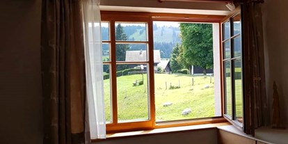 Naturhotel - Verpflegung: Frühstück - Vorarlberg - Blick aus dem Zimmer - BÖDELE ALPENHOTEL