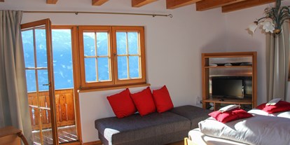 Naturhotel - Bio-Anteil: 100% Bio - Tirol - Zimmer Abendsonne mit Blick auf die Lienzer Dolomiten - Veganer Gasthof zum Ederplan
