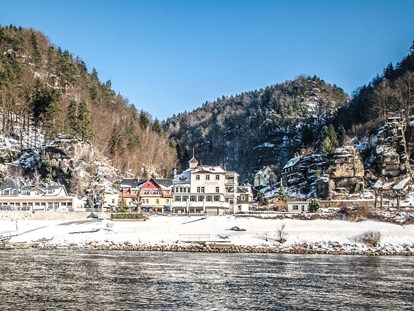 Naturhotel - Bio-Hotel Merkmale: Naturheilpraxis - Deutschland - Ein Wintertraum in Eis und Schnee  - Bio- & Nationalpark-Refugium Schmilka