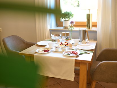 Naturhotel - Bio-Restaurant (nur für Hotelgäste): Restaurant für Hotelgäste - Rheinland-Pfalz - 100 % Bio-Frühstück - BioWeingut & Landhotel Gänz