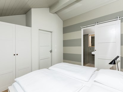 Naturhotel - Preisklasse: €€€ - Ostseeküste - Schlafzimmer im Obergeschoss - im-jaich Naturoase Gustow