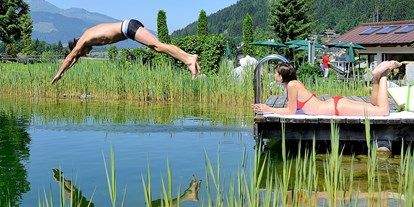 Naturhotel - Hunde erlaubt - Tirol - Natur-Schwimmteich - Naturhotel Kitzspitz