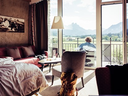Naturhotel - Hoteltyp: BIO-Urlaubshotel - Riezlern - Zimmeraussicht - Natur- & Biohotel Bergzeit