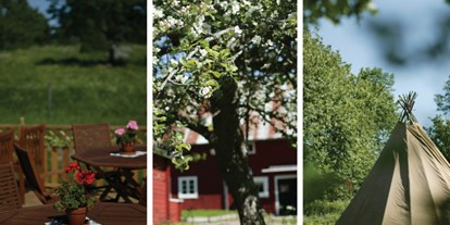 Naturhotel - Bio-Küche: Rein vegane Küche - Kalmar - Ein friedliches Öko-Feriendorf in Schweden. - Lilla Sverigebyn