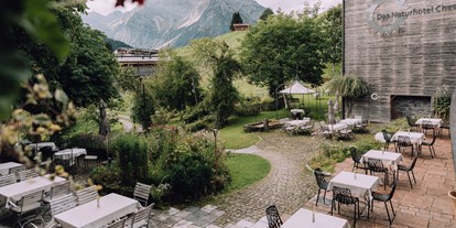 Naturhotel - Auszeichnung / Zertifikat / Partner: Gesicherte Nachhaltigkeit - Bodensee - Bregenzer Wald - Naturhotel Chesa Valisa Sonnenterrasse - Das Naturhotel Chesa Valisa****s