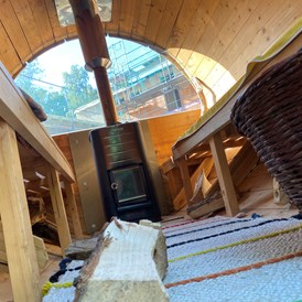 Biohotel: Sauna im Garten - BIO-NATURIDYLL WIESENGRUND