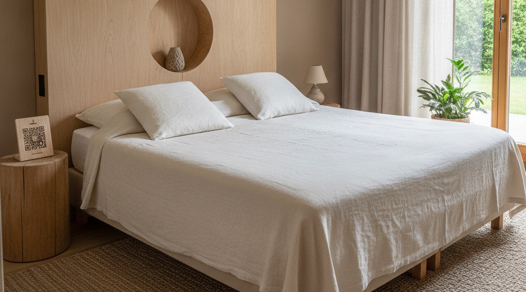 Hotelzimmer mit Naturkissen