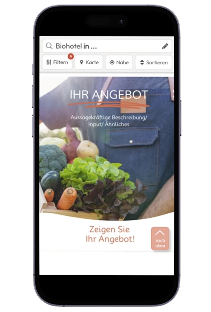 Werbung auf Biohotels.de