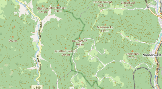 Organic hotel on map