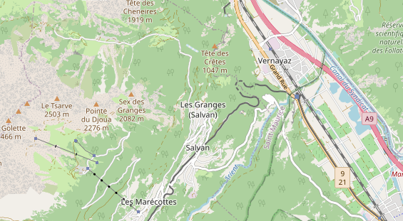 Organic hotel on map