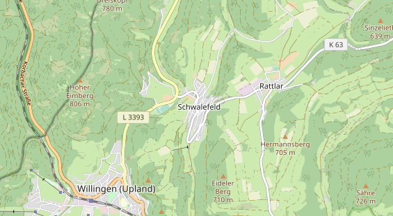 Organic hotel on map