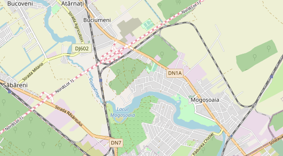 Organic hotel on map