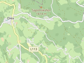 Organic hotel on map