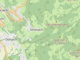 Organic hotel on map