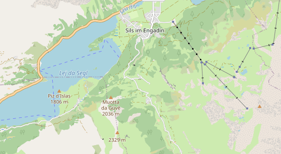 Organic hotel on map