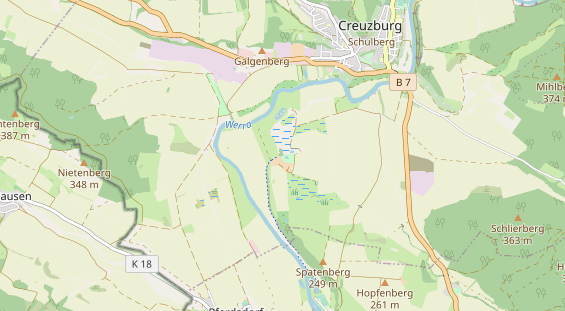 Organic hotel on map