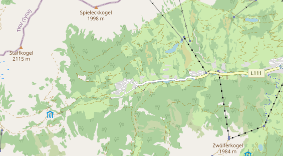 Organic hotel on map