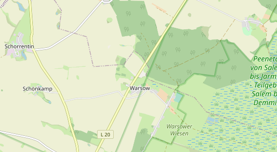 Organic hotel on map