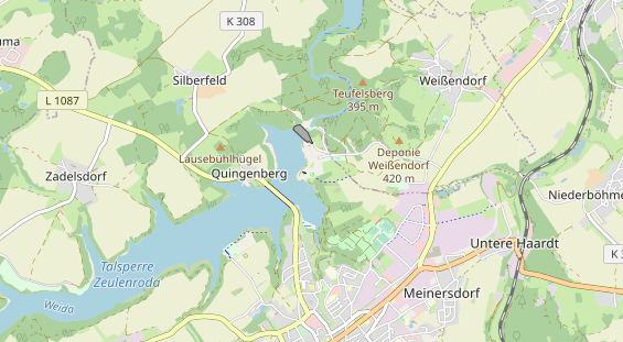 Organic hotel on map