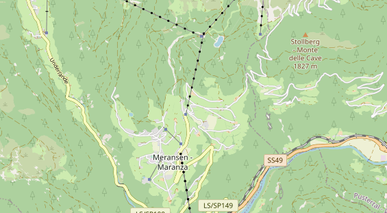 Organic hotel on map