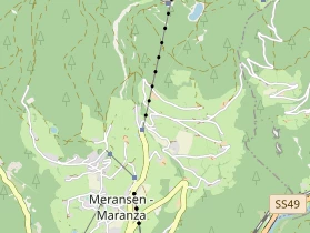 Organic hotel on map