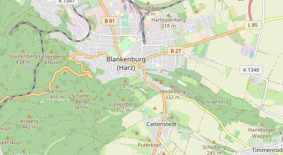 Organic hotel on map