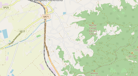 Organic hotel on map