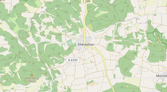 Organic hotel on map