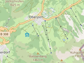 Organic hotel on map