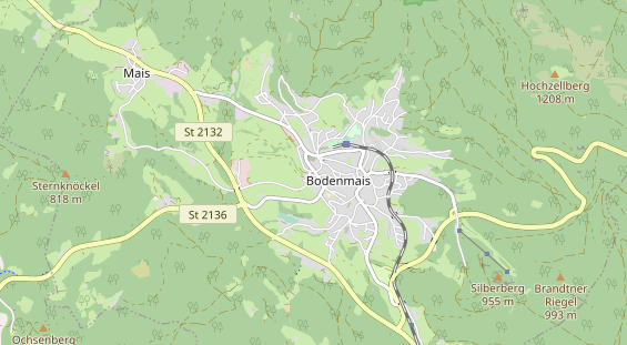 Organic hotel on map