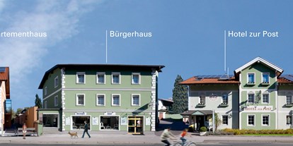 Naturhotel - Bio-Restaurant (nur für Hotelgäste): Öffentliches Restaurant - PLZ 84529 (Deutschland) - Unsere Gebäude - Das Grüne Hotel zur Post - 100% BIO