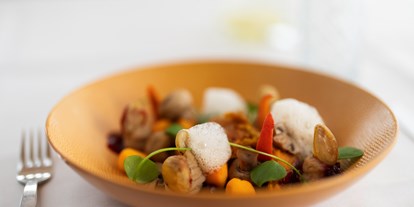Nature hotel - Bio-Küche: Bio-vegetarisch möglich - Nüziders - 4-Gang Abendessen Vorspeise - Sonnenberg Health Hotel