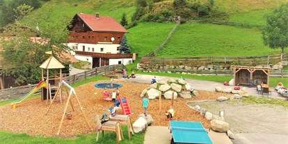 Naturhotel - Dämmmaßnahmen - Tiroler Oberland - Unser Kinderpspielplatz - Bio & Reiterhof der Veitenhof