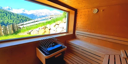 Nature hotel - Hoteltyp: BIO-Urlaubshotel - Gröben (Berwang) - Sauna mit Panoramablick - Bio & Reiterhof der Veitenhof
