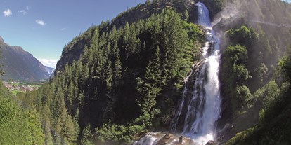 Naturhotel - Der Stuibenfall - Tirols höchster Wasserfall - direkt unter unserem Hof - Bio & Reiterhof der Veitenhof