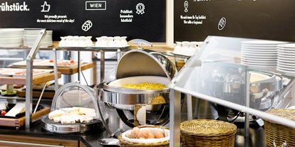 Naturhotel - Bio-Küche: Bio-vegetarisch möglich - Wien Simmering - Frühstücksbuffet - Boutiquehotel Stadthalle