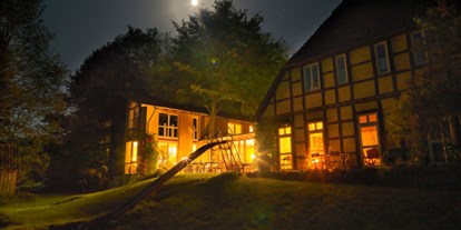 Naturhotel - Lenzen (Elbe) - Mondaufgang in Dübbekold - BIO-Hotel Kenners LandLust