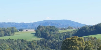 Naturhotel - Umgebungsschwerpunkt: Wald - Großnaundorf - Blick aus unserem Haus auf die andere Elbseite - Ökopension Villa Weissig