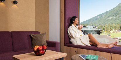 Naturhotel - Bonus bei Verzicht der Zimmerzwischenreinigung - Leutasch - Panoramafenster - Biohotel Leutascherhof
