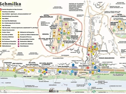 Nature hotel - Gästekarte mobil - Dohma - das Örtchen Schmilka im Überblick - Bio- & Nationalpark-Refugium Schmilka