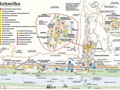 Naturhotel - Müllmanagement: Müllstationen für Gäste - Arnsdorf - das Örtchen Schmilka im Überblick - Bio- & Nationalpark-Refugium Schmilka