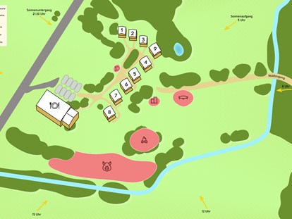 Naturhotel - Umgebungsschwerpunkt: Fluss - Bülow (Landkreis Rostock) - Karte vom vegan Resort - Vegan Resort