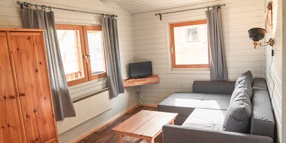 Naturhotel - Dämmmaßnahmen - Mecklenburgische Schweiz - Wohnzimmer in Haus 5 - Vegan Resort