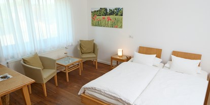 Naturhotel - Umgebungsschwerpunkt: Fluss - PLZ 55546 (Deutschland) - Klassik-Zimmer mit baubiologischer Ausstattung - BioWeingut & Landhotel Gänz