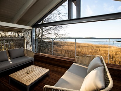 Naturhotel - Ostseeküste - Balkon im Obergeschoss - im-jaich Naturoase Gustow