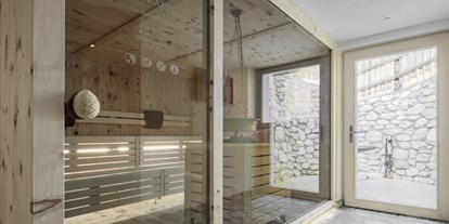 Nature hotel - Biologisch abbaubare Reinigungsmittel - Südtirol - Bozen - BIO HOTEL Aqua Bad Cortina: Bio-Sauna Zirbelsauna Cembrarium - Aqua Bad Cortina & thermal baths